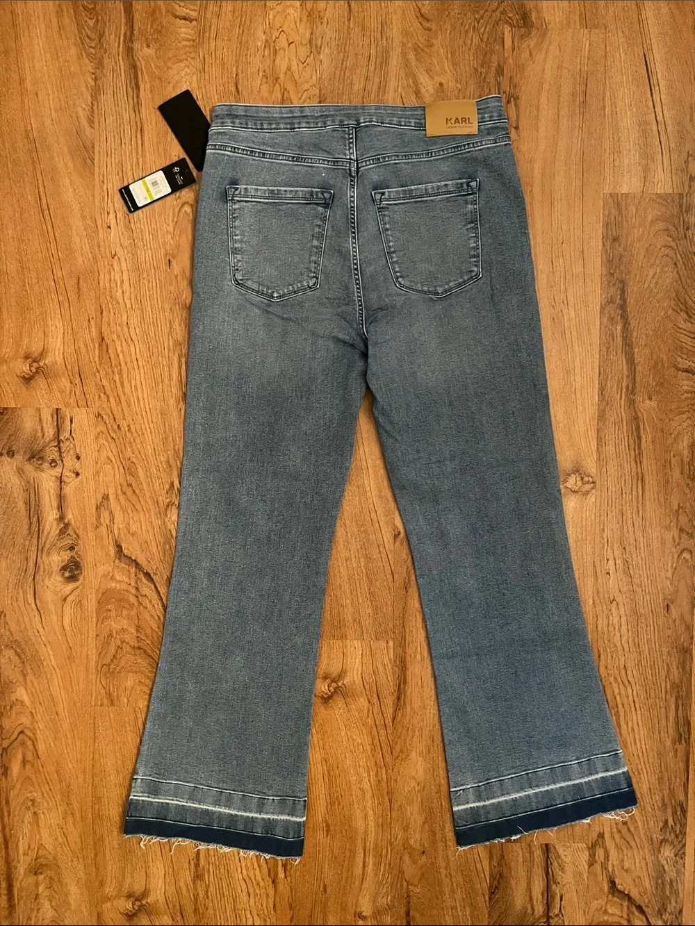 NWT Karl Lagerfeld Patch Pocket Flare Jeans